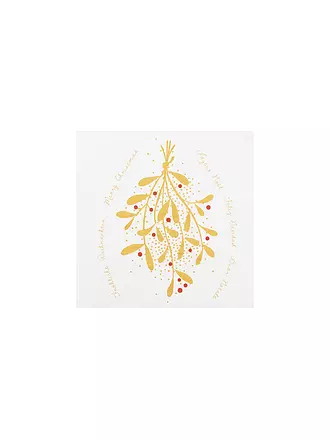 RAEDER | Weihnachts-Servietten 33x33cm MISTELZWEIG | 